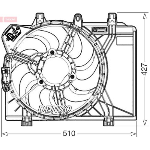 DENSO L&uuml;fter, Motork&uuml;hlung DER09312