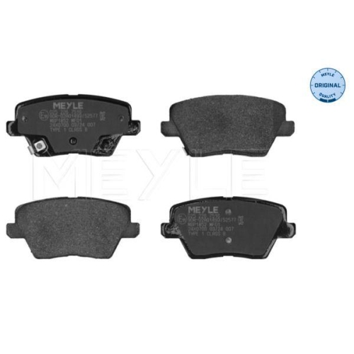 MEYLE Bremsbelagsatz, Scheibenbremse MEYLE-ORIGINAL: True to OE. 025 226 7516