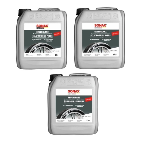 3x SONAX PROFILINE Reifenreiniger Glanz und Pflege für alle Reifentypen 02355000