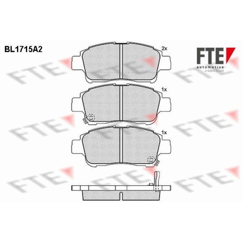 FTE Bremsbelagsatz, Scheibenbremse 9010315