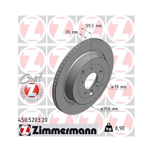 ZIMMERMANN Bremsscheibe COAT Z 450.5203.20
