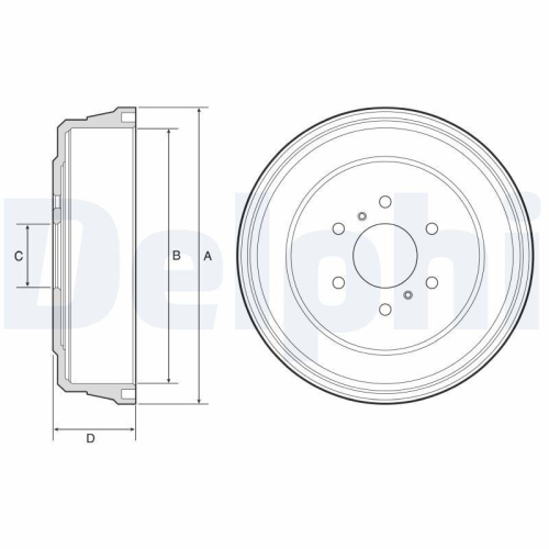 DELPHI Bremstrommel BF641