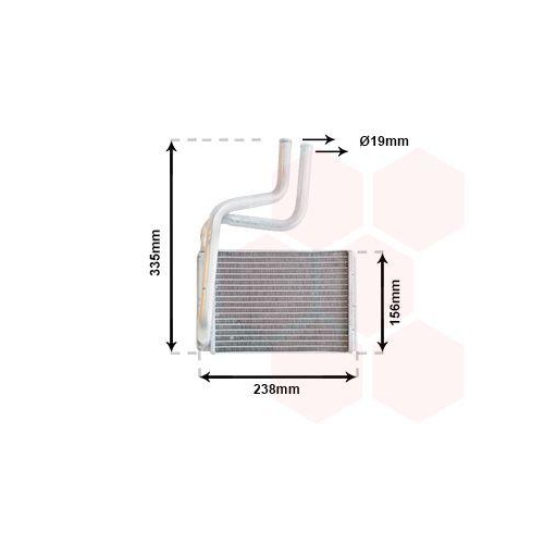 VAN WEZEL W&auml;rmetauscher, Innenraumheizung 18006286