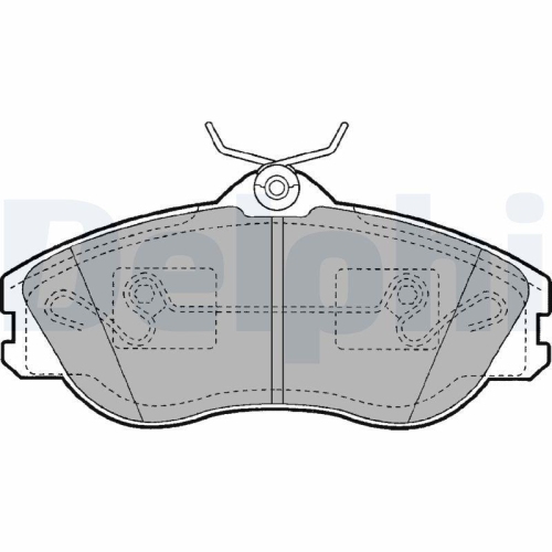 DELPHI Bremsbelagsatz, Scheibenbremse LP1445