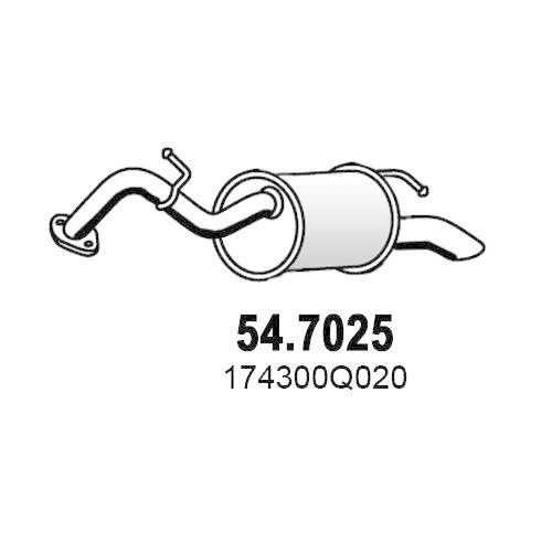 ASSO Endschalldämpfer 54.7025