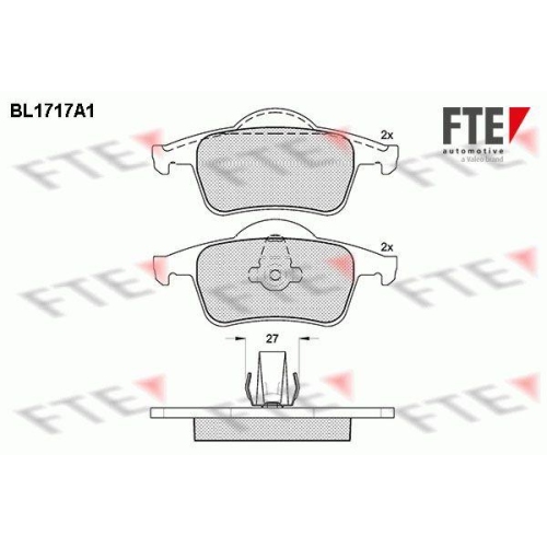 FTE Bremsbelagsatz, Scheibenbremse 9010317