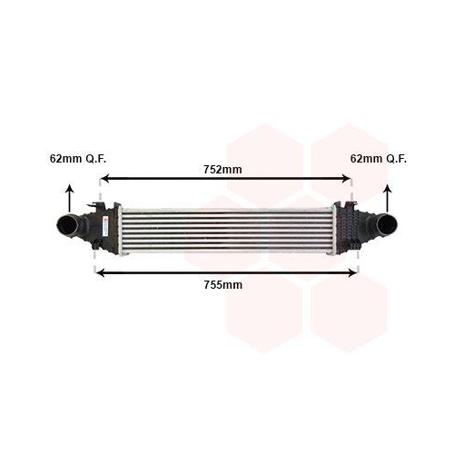 VAN WEZEL Ladeluftk&uuml;hler 30004556