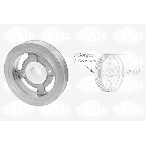 SASIC Riemenscheibe, Kurbelwelle 2156058