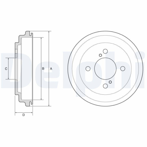 DELPHI Bremstrommel BF646