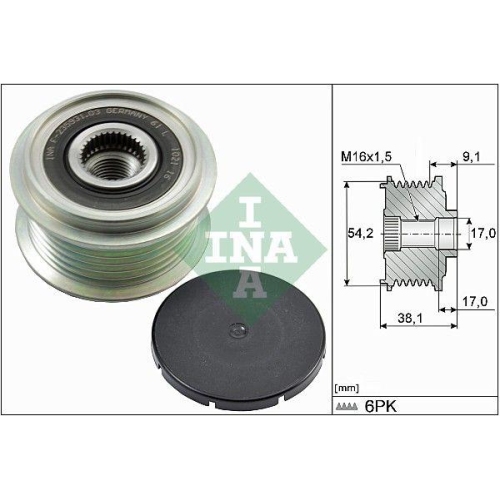 Schaeffler INA Generatorfreilauf 535 0100 10