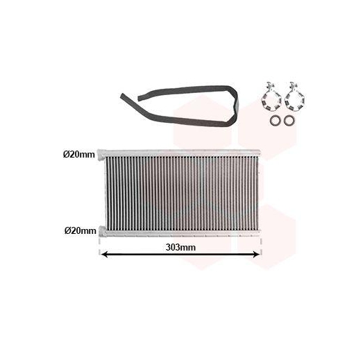 VAN WEZEL Wärmetauscher, Innenraumheizung *** IR PLUS *** 03016703