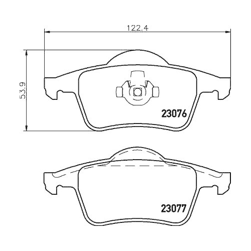 DON Bremsbelagsatz, Scheibenbremse PCP1254