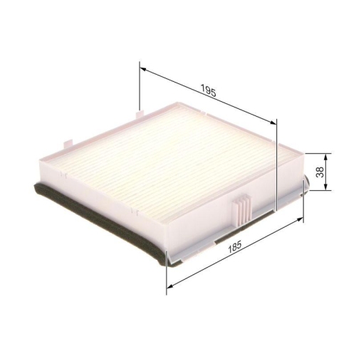 BOSCH Filter, Innenraumluft 1 987 435 111