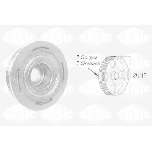 SASIC Riemenscheibe, Kurbelwelle 2154005