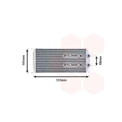 VAN WEZEL W&auml;rmetauscher, Innenraumheizung 40006312