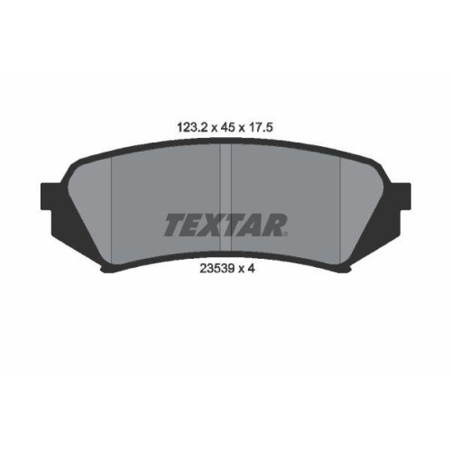 TEXTAR Bremsbelagsatz, Scheibenbremse 2353902