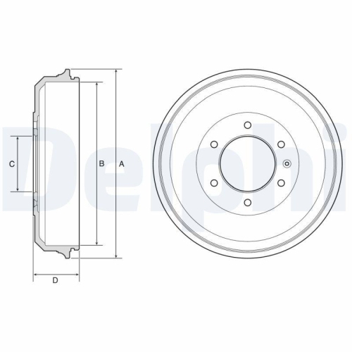 DELPHI Bremstrommel BF569