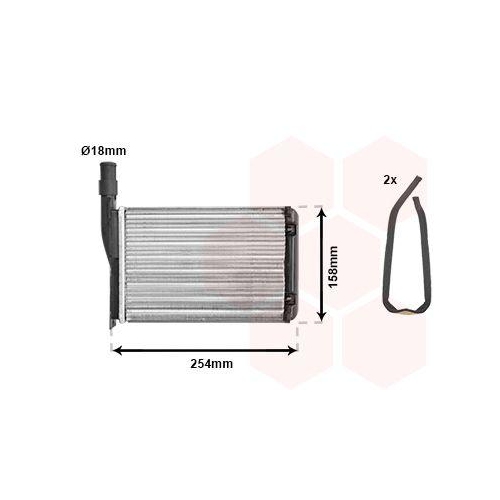 VAN WEZEL W&auml;rmetauscher, Innenraumheizung *** IR PLUS *** 43006087