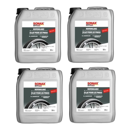 4x SONAX PROFILINE Reifenreiniger Glanz und Pflege für alle Reifentypen 02355000
