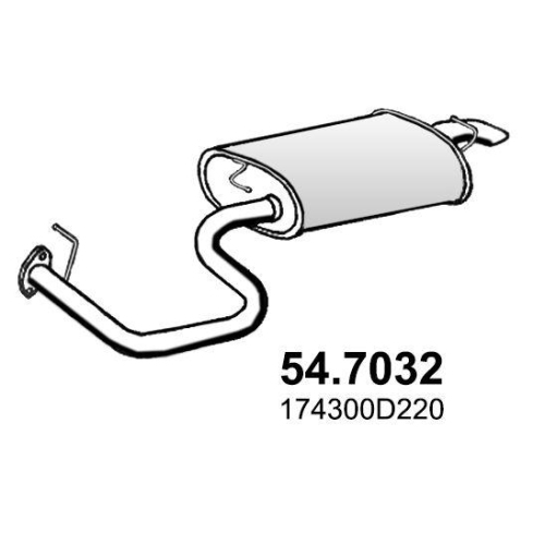ASSO Endschalldämpfer 54.7032