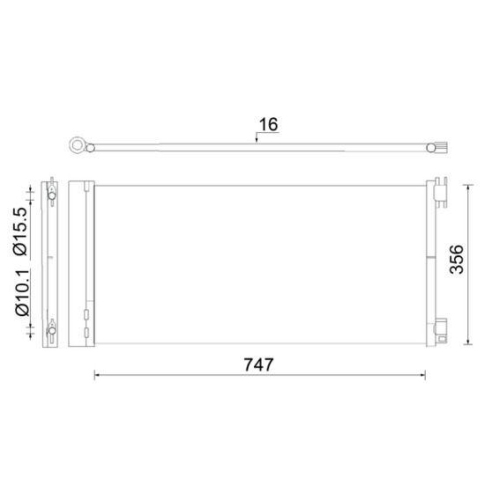 MAHLE Kondensator, Klimaanlage BEHR AC 925 000S