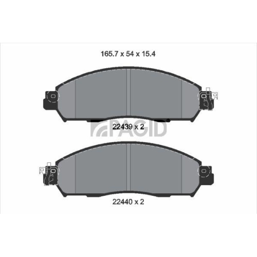 PAGID Bremsbelagsatz, Scheibenbremse T4182N