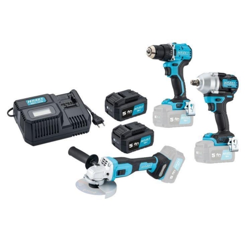 HAZET Akku Bohr- und Schlagschrauber 18V 6-teilig 9500P-1/6