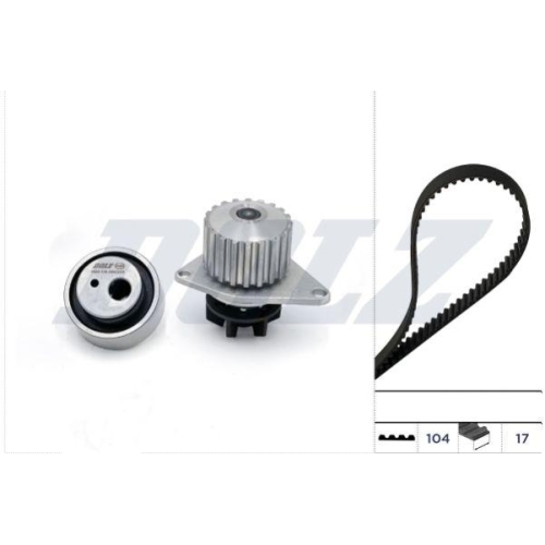 DOLZ Wasserpumpe + Zahnriemensatz