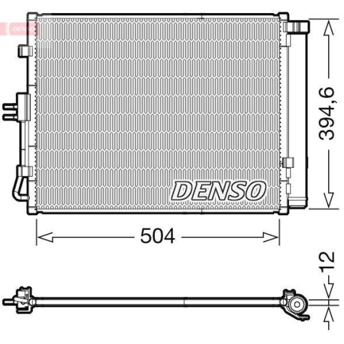 DENSO Kondensator, Klimaanlage DCN43005