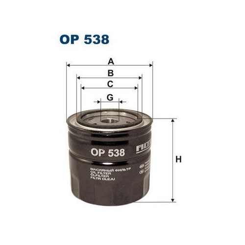 FILTRON &Ouml;lfilter OP 538