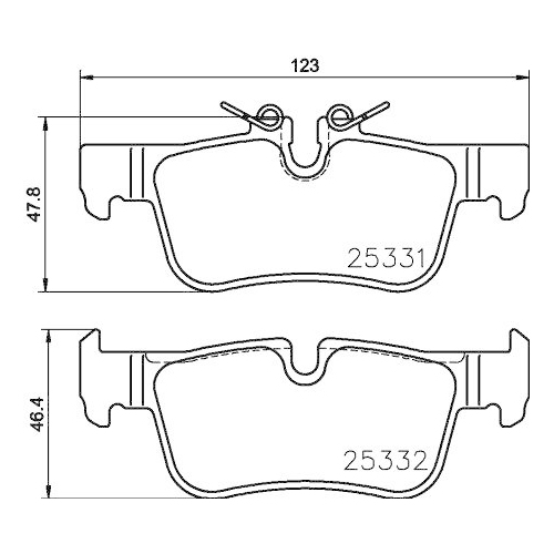 BREMBO Bremsbelagsatz, Scheibenbremse BEYOND LINE - EV P 06 094E