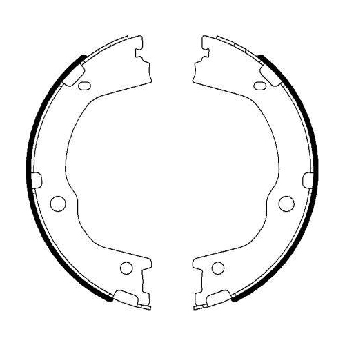 TEXTAR Bremsbackensatz, Feststellbremse 91075900