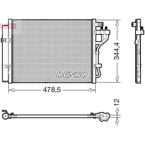DENSO Kondensator, Klimaanlage DCN43006
