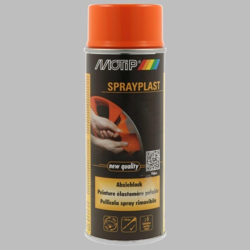Sprayplast Abziehlack orange seidengl&auml;nzend 400 ml MOTIP 396564