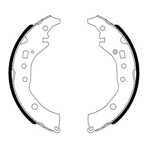 TEXTAR Bremsbackensatz 91076900