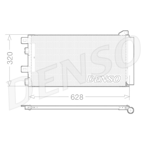 DENSO Kondensator, Klimaanlage DCN05101