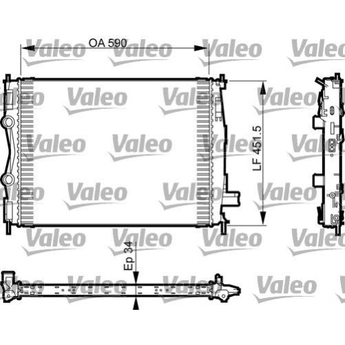 VALEO K&uuml;hler, Motork&uuml;hlung 735380