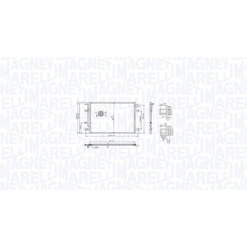 MAGNETI MARELLI Kondensator, Klimaanlage 350203103400