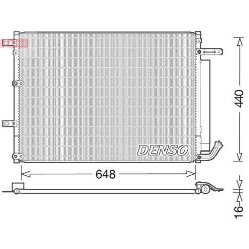 DENSO Kondensator, Klimaanlage DCN06018