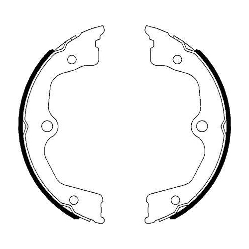 TEXTAR Bremsbackensatz, Feststellbremse 91077700