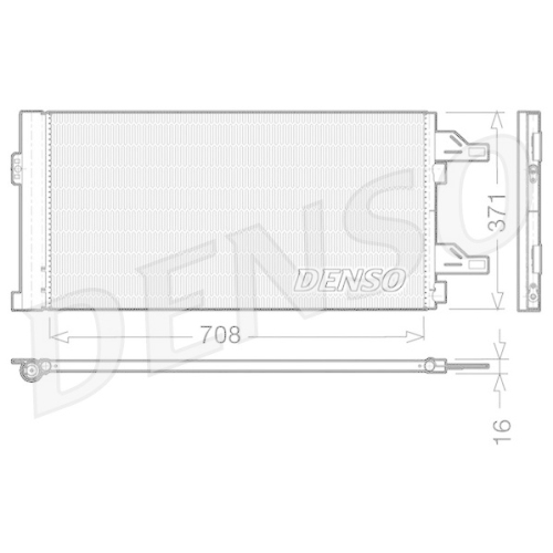 DENSO Kondensator, Klimaanlage DCN07002