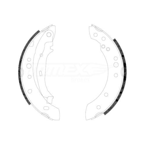 TOMEX Brakes Bremsbackensatz TX 23-23