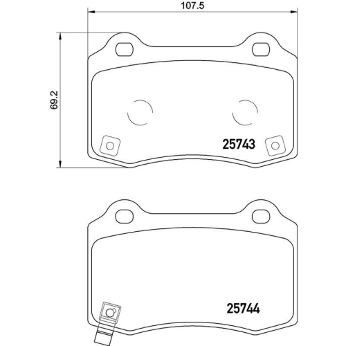 BREMBO Bremsbelagsatz, Scheibenbremse BEYOND LINE - EV P 30 074E