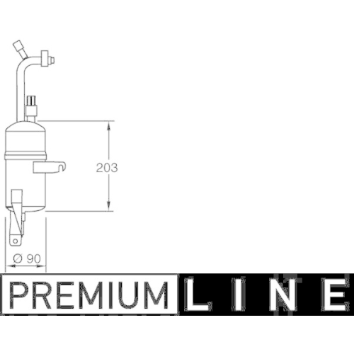 MAHLE Trockner, Klimaanlage BEHR *** PREMIUM LINE *** AD 283 000P