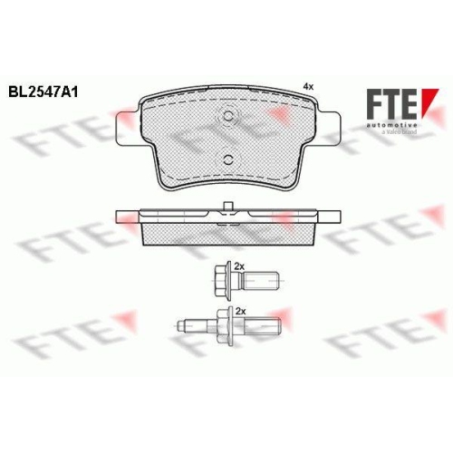 FTE Bremsbelagsatz, Scheibenbremse 9010798