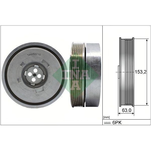 Schaeffler INA Riemenscheibe, Kurbelwelle 544 0502 10