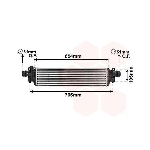 VAN WEZEL Ladeluftk&uuml;hler 37004664