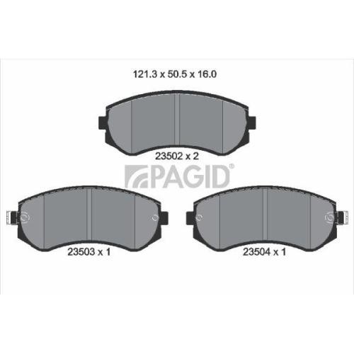 PAGID Bremsbelagsatz, Scheibenbremse T3115N