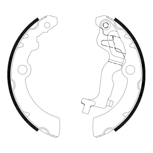 HELLA Bremsbackensatz 8DB 355 038-231