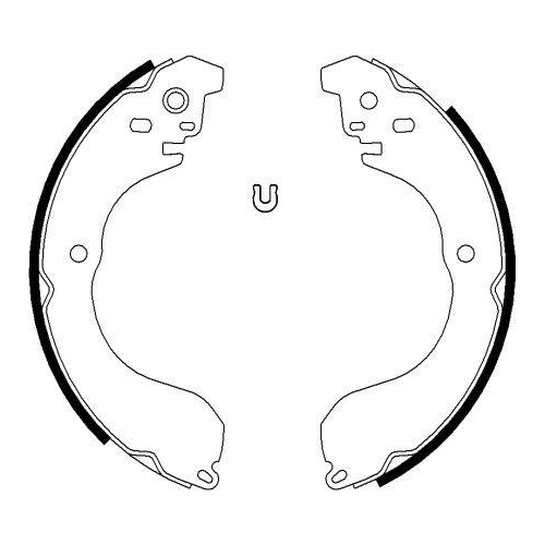 HELLA Bremsbackensatz 8DB 355 038-241